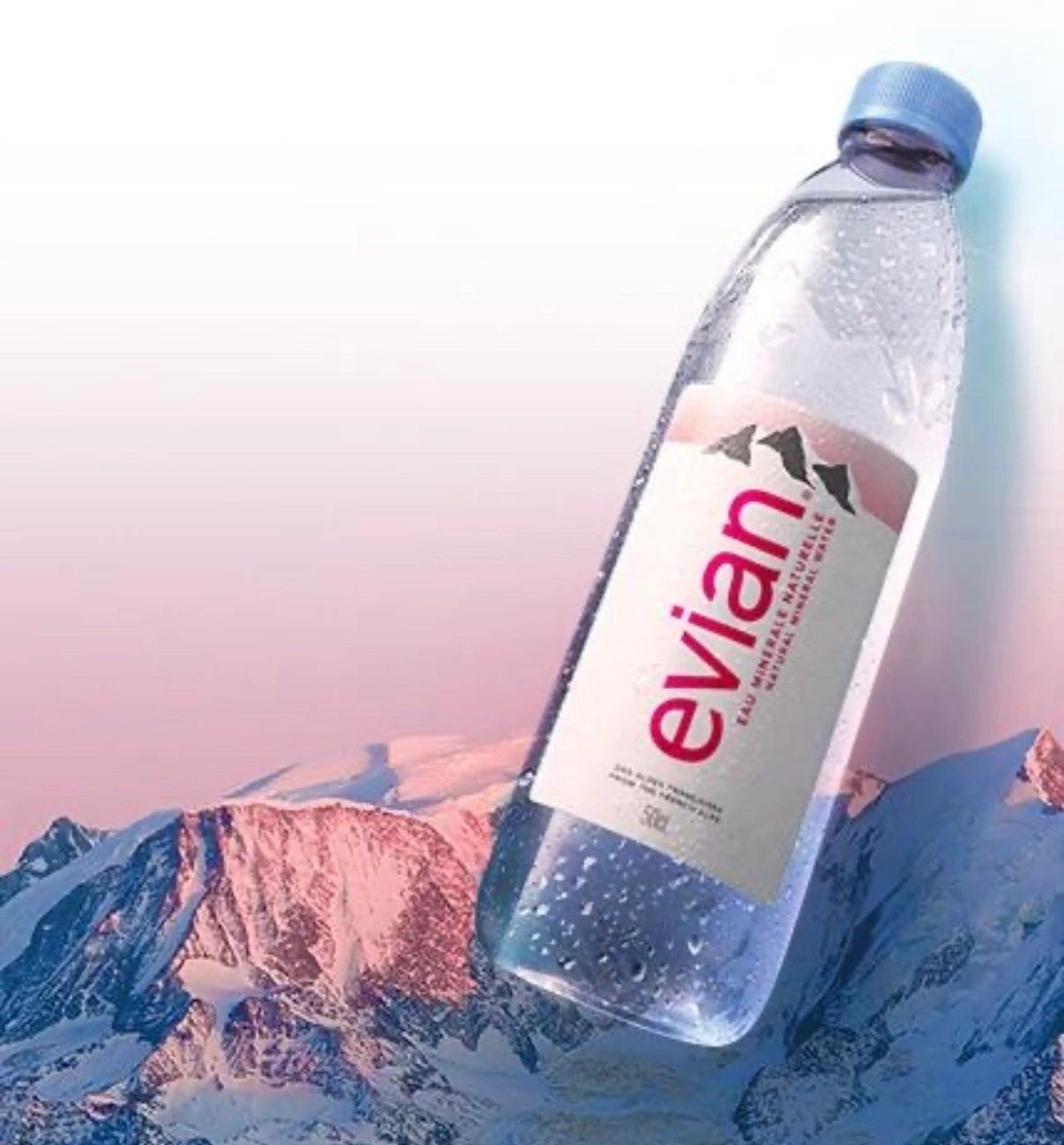 Evian water brand
